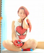 Big ass girl Mary Jane wearing really small hotpants, her ass pops out and she has no thigh gap
