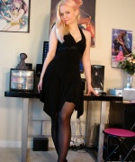 Alisa Kiss little black dress strip