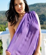 Lacey Banghard Purple Scarf