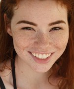 Zishy new model Sabrina Lynn a super cute red head with freckles